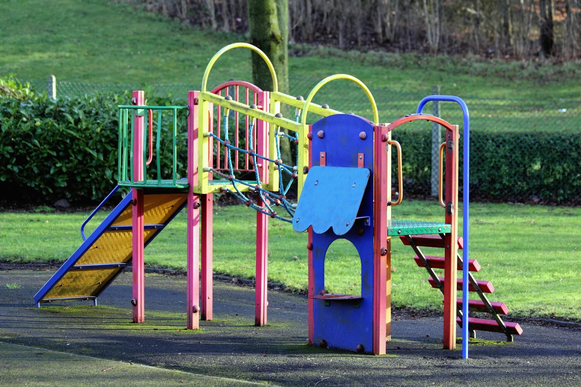 architectural photography of playground