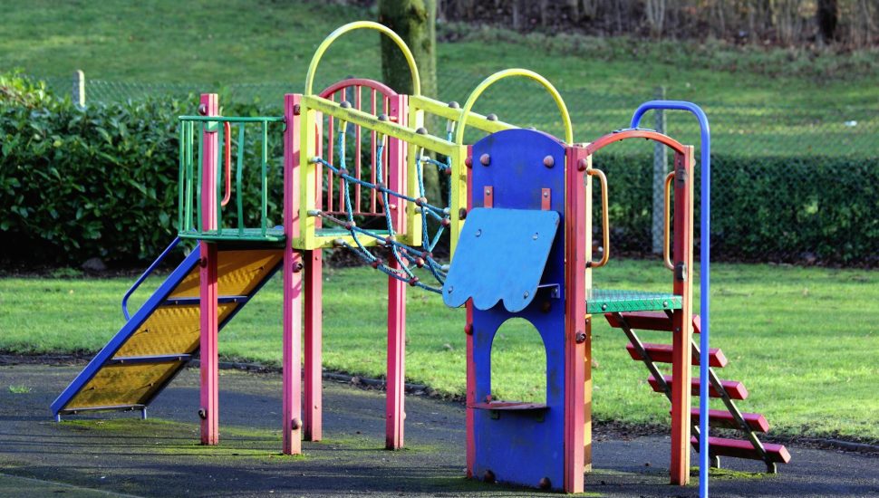 architectural photography of playground